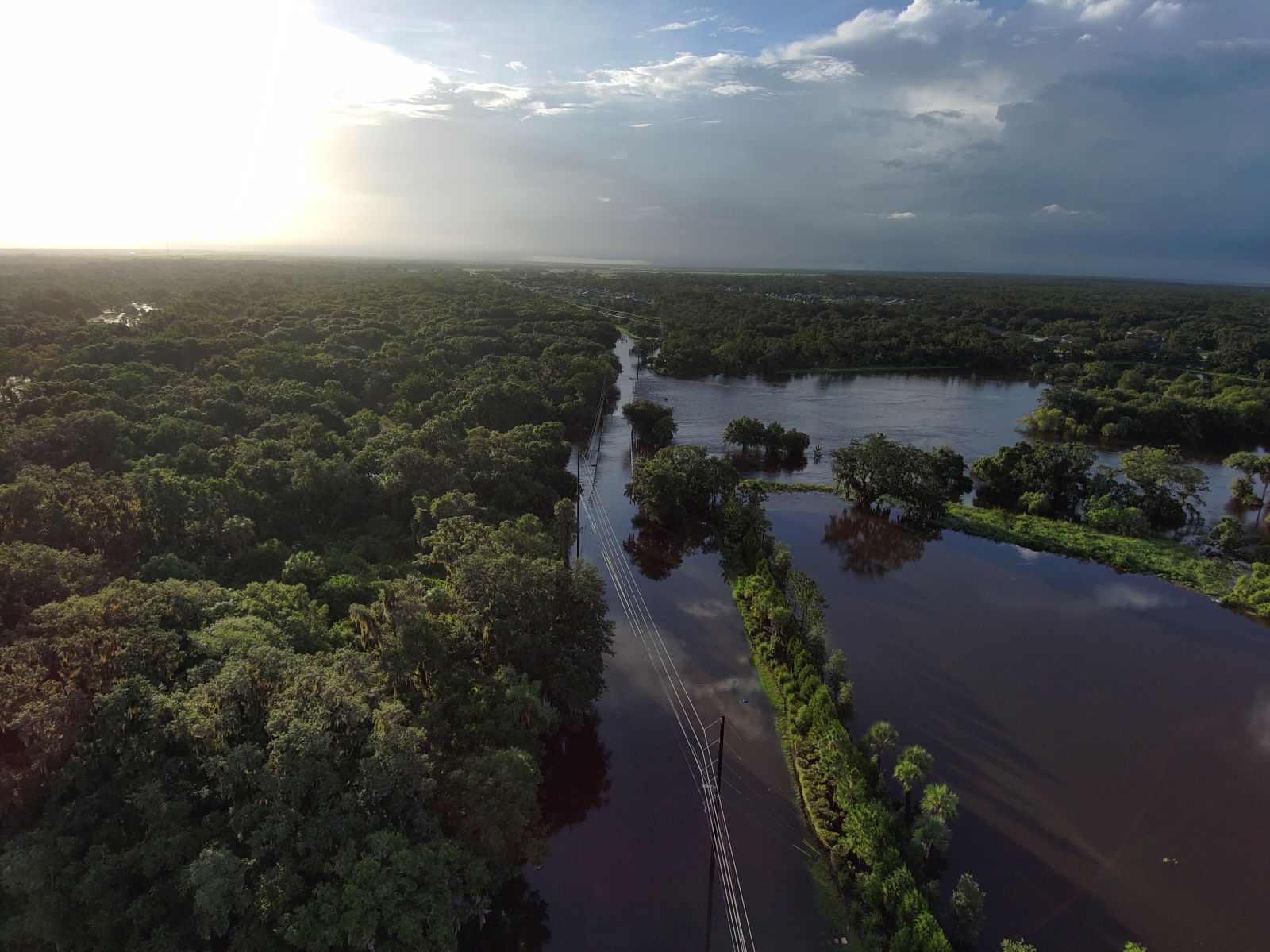 Golf Course Road flooding in Manatee County